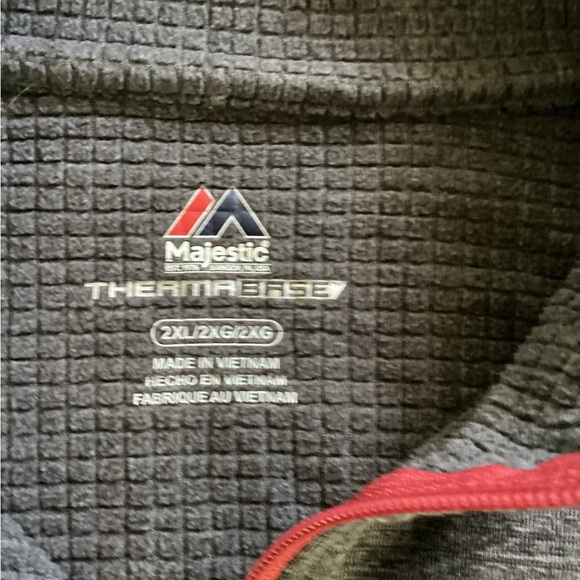 Arizona Cardinals NFL Mens 1/4 Zip Lightweight Fleece Gray Big Size 2XL - Picture 2 of 3